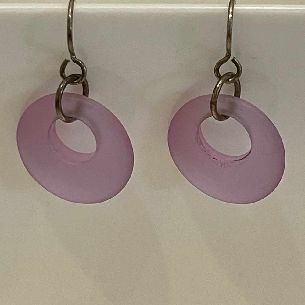 Glass earrings